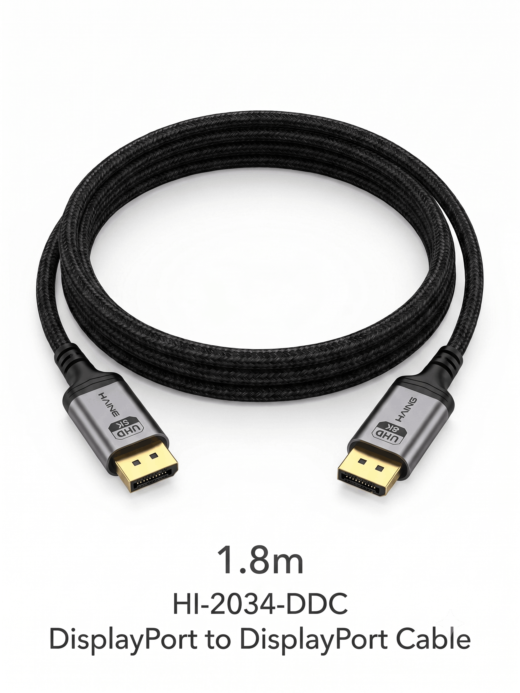 HAING HI-2034-DDC DIPLAY PORT TO DISPLAY PORT CABLE 1.8M