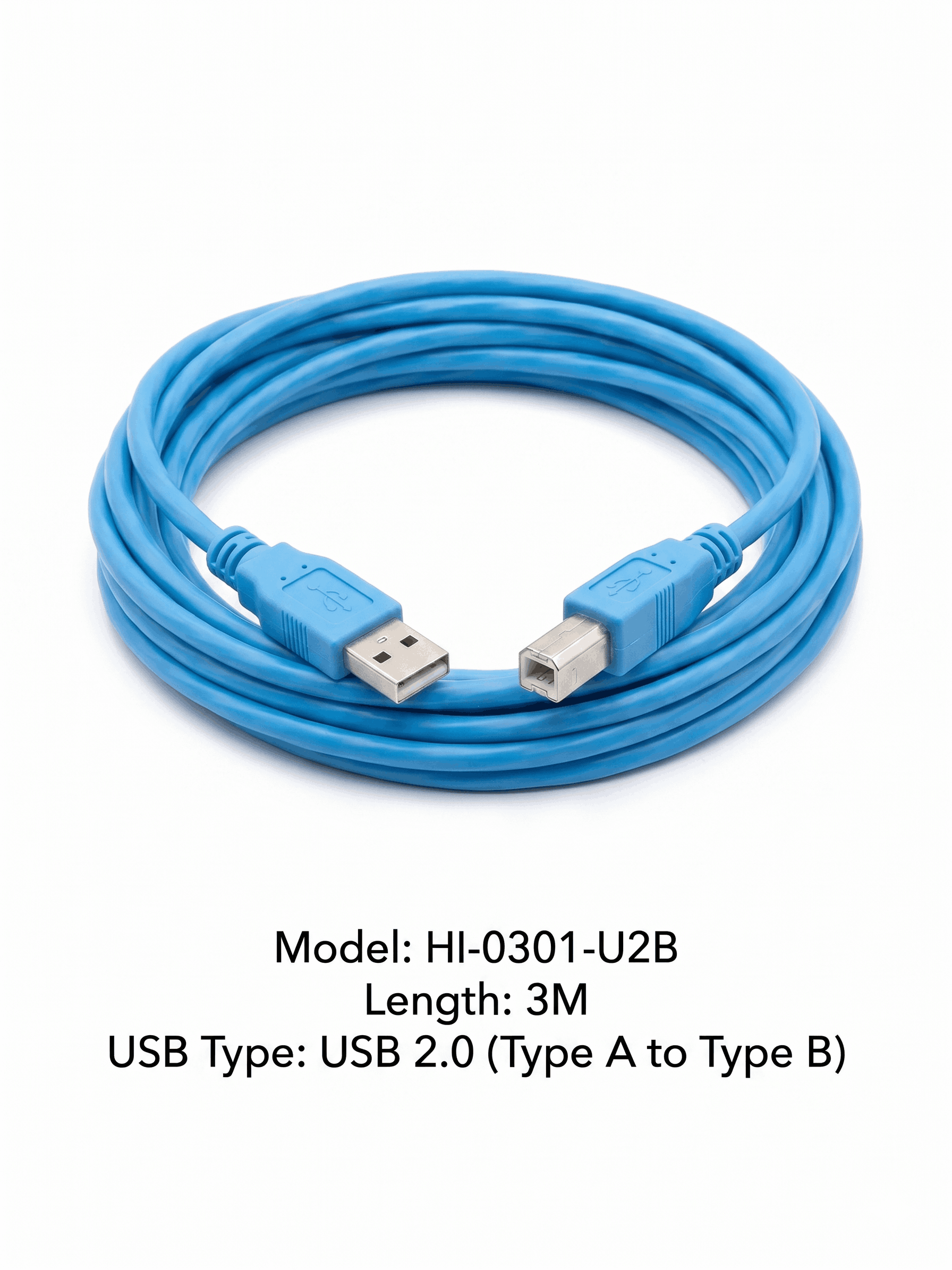 HAING HI-0301-U2B USB 2.0 PRINTER CABLE 3M