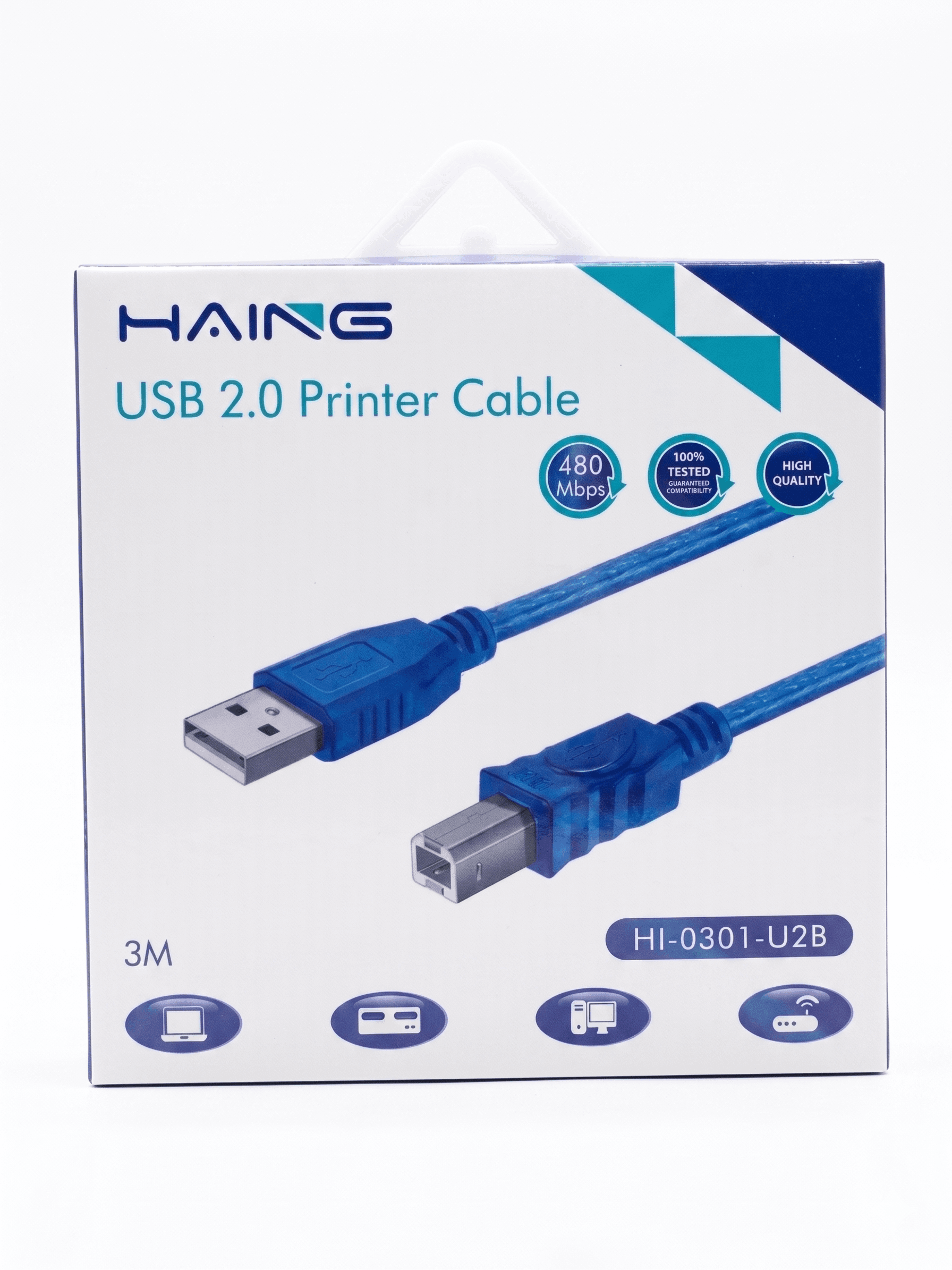 HAING HI-0301-U2B USB 2.0 PRINTER CABLE 3M