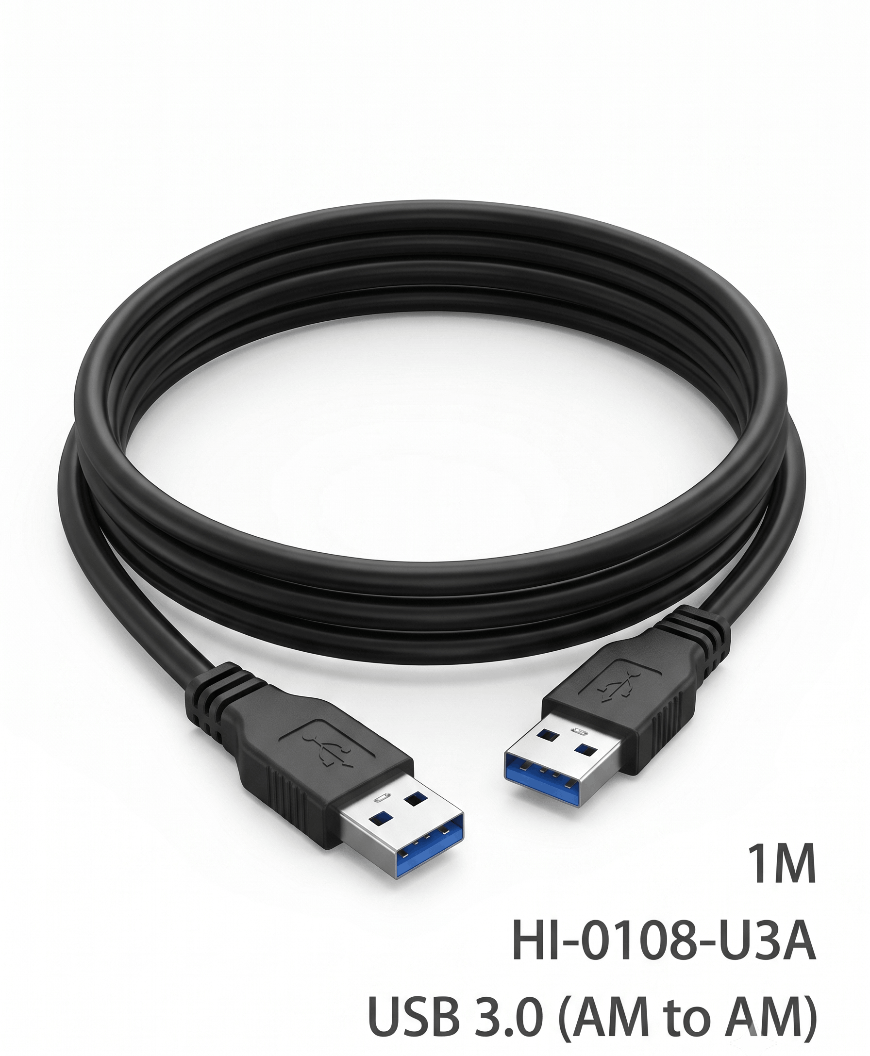HAING USB 3.0 USB A TO USB A 5Gbps 1M CABLE (HI-0108-U3A)