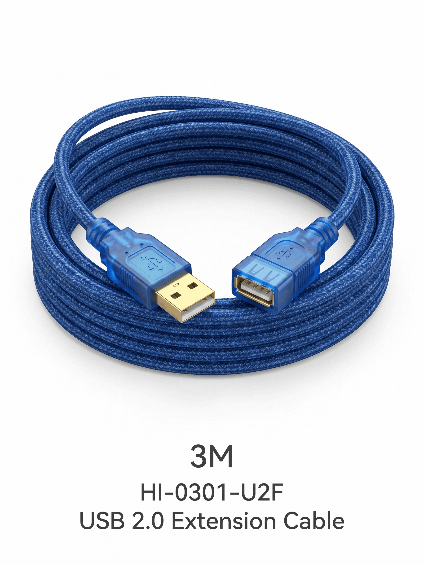 HAING USB 2.0 EXTENSION CABLE 3M (HI-0301-U2F)