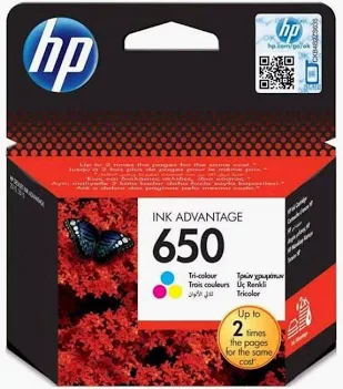 HP INK ADVANTAGE 650 TRI-COLOR ORIGINAL INK CARTRIDGE