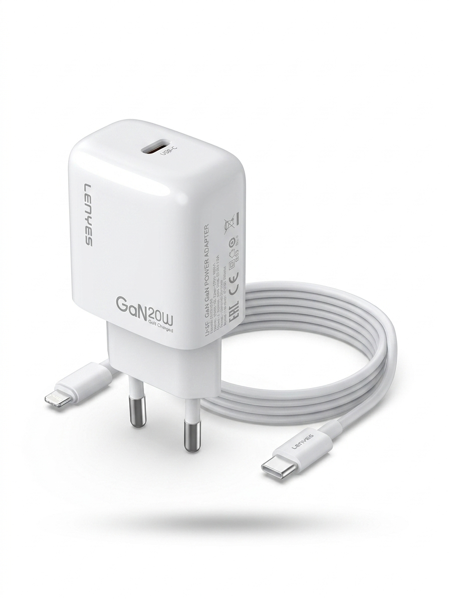 LENYES 20W Gan Charger With Cable