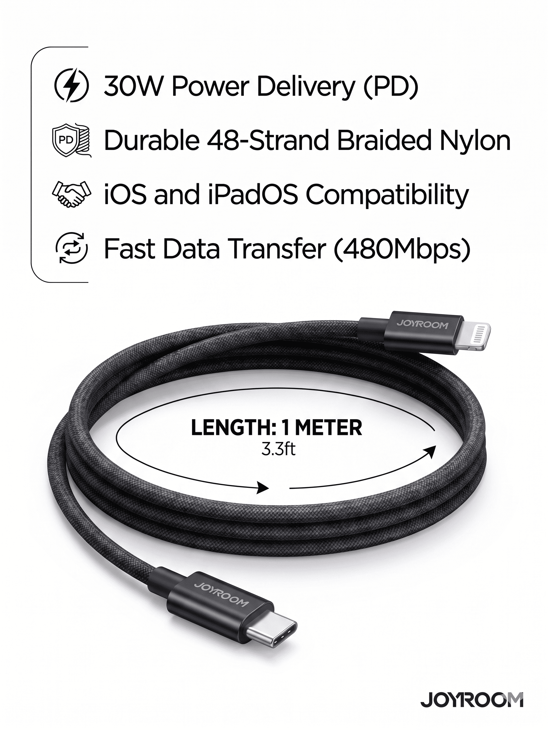JOYROOM Fast Charging Data Cable type-C to Lightning 30W