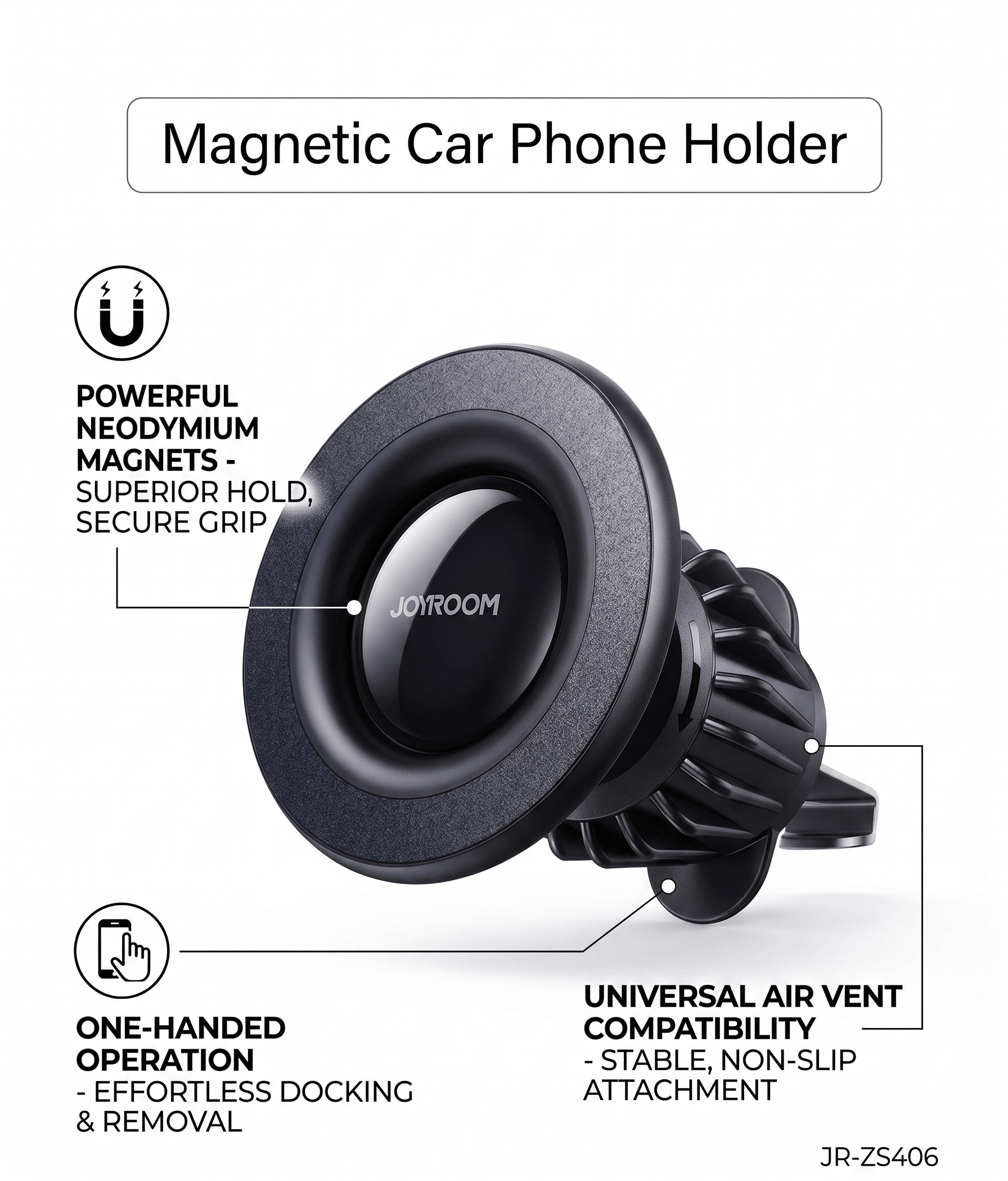 JOYROOM Magnetic Car Phone Holder
