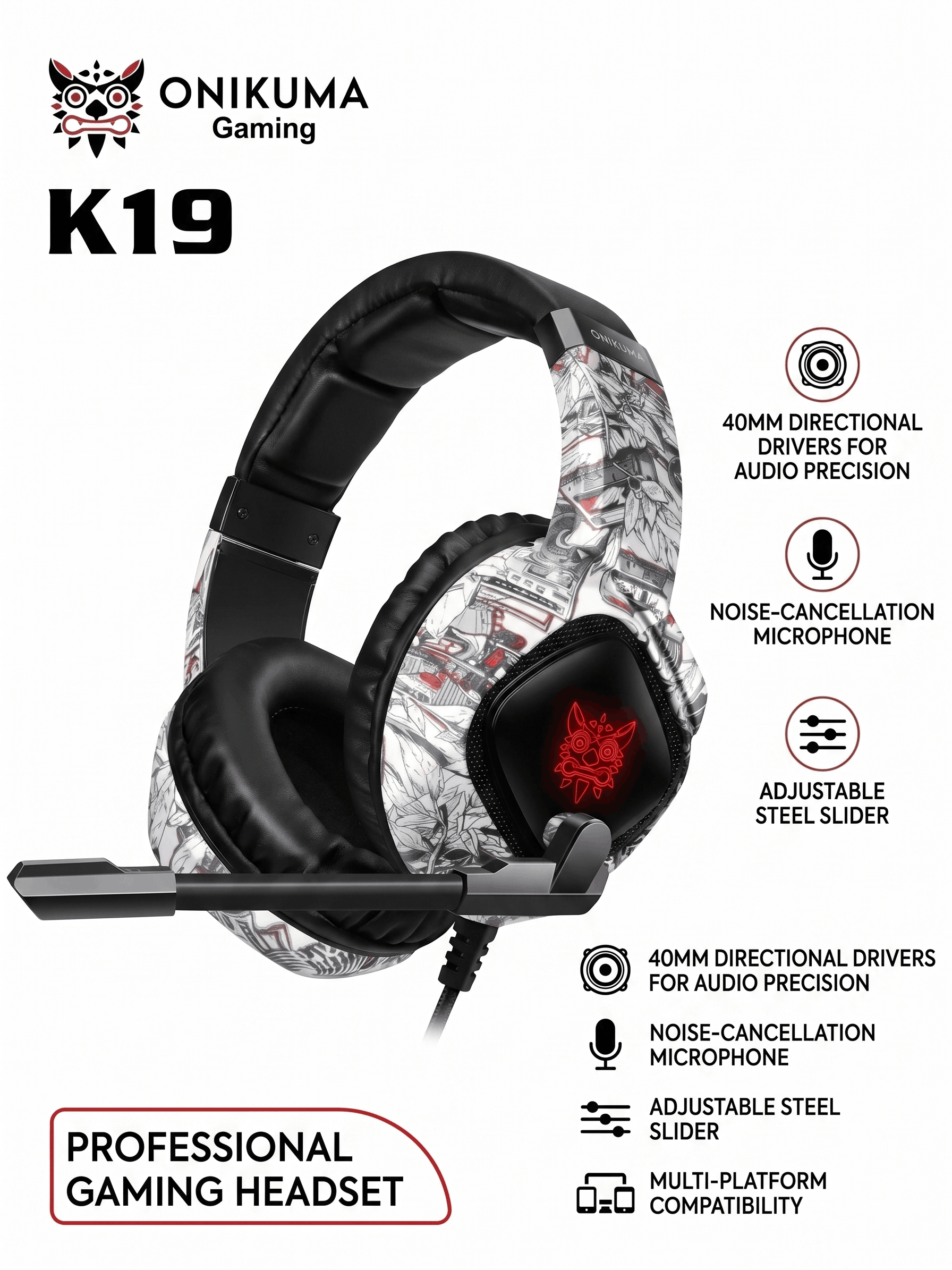 ONIKUMA K19 Gaming Headset
