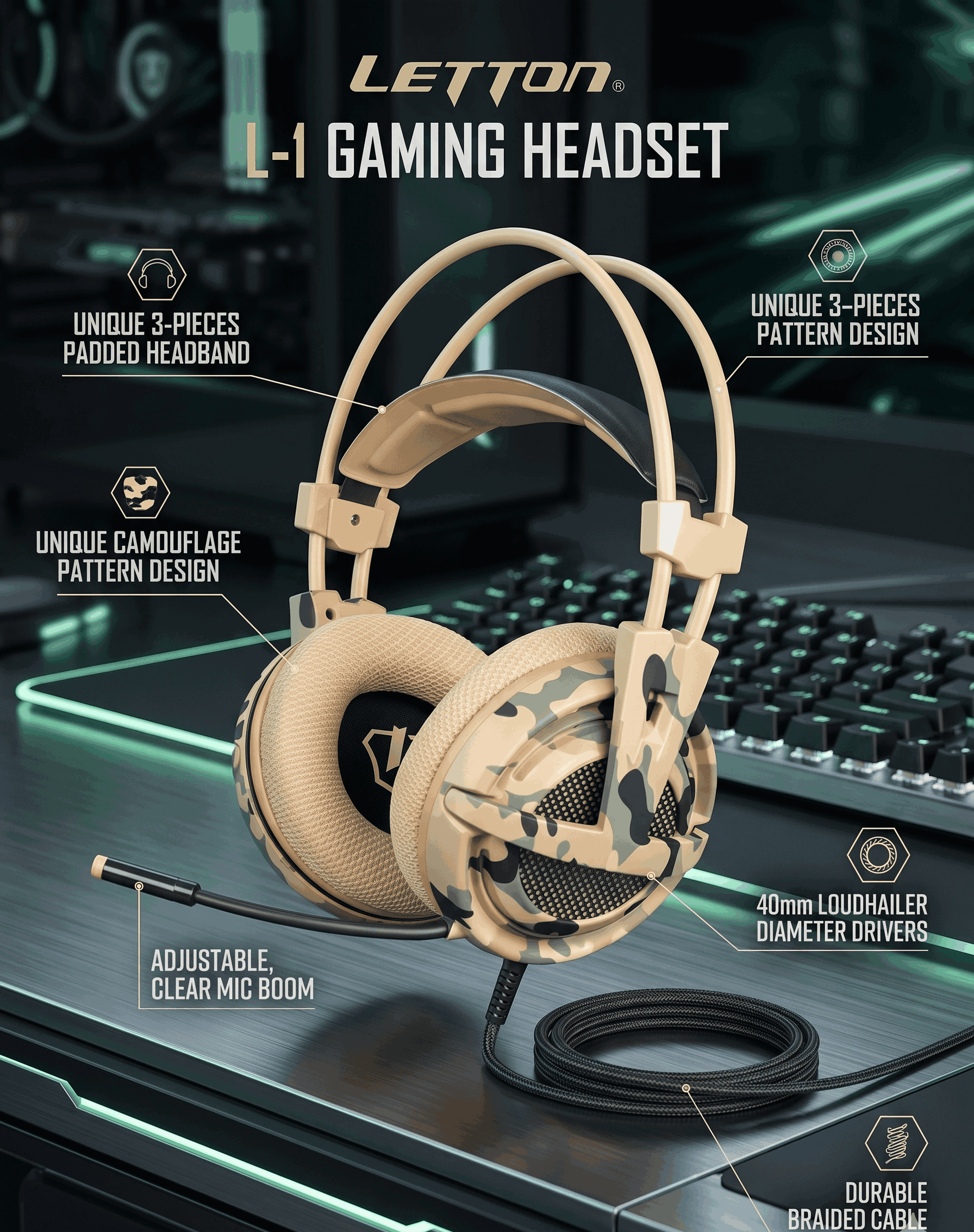 LETTON L-1 GAMING HEADSET