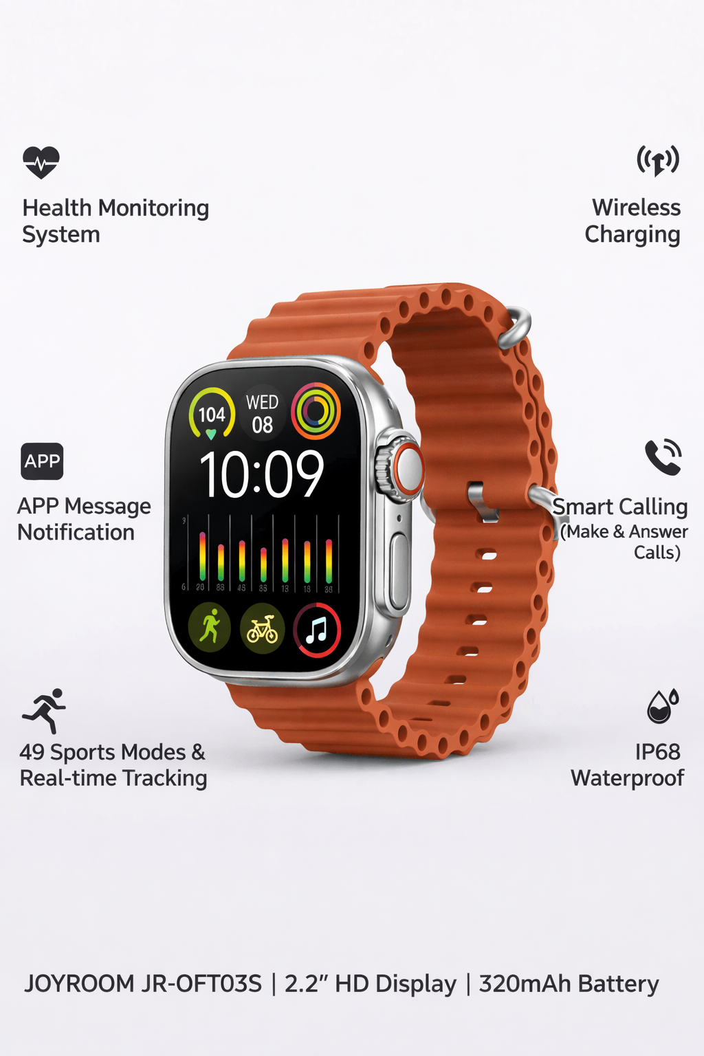 JOYROOM JR-OFT03S ULTRA 2 SMART WATCH